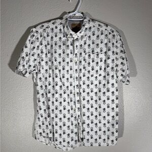 White Short Sleeve button down